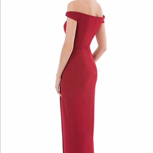 Women’s JS Collections Red Off The Shoulder Long Dress Prom Graduation Wedding - Picture 2 of 15